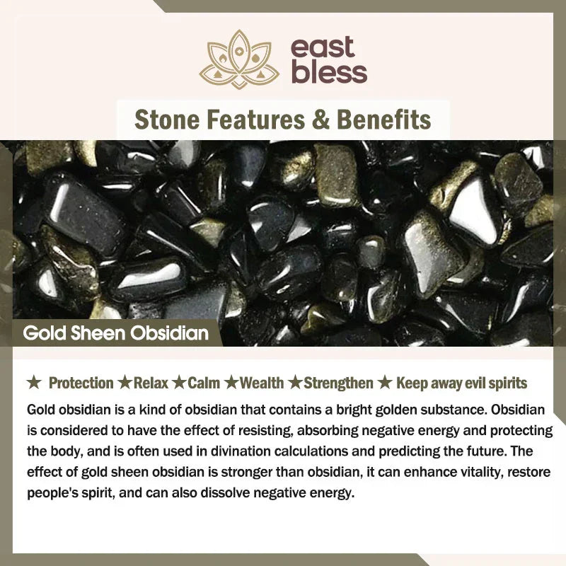 East Bless Tibetan Obsidian Protection Necklace - EastBless