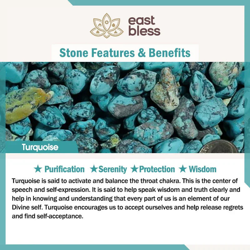 East Bless Tibetan Mala Red Turquoise Lucky Necklace Bracelet - EastBless