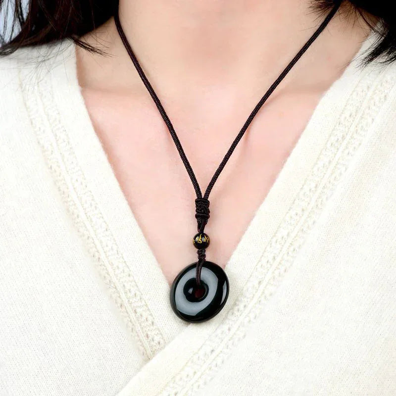 East Bless Tibetan Obsidian Protection Necklace - EastBless