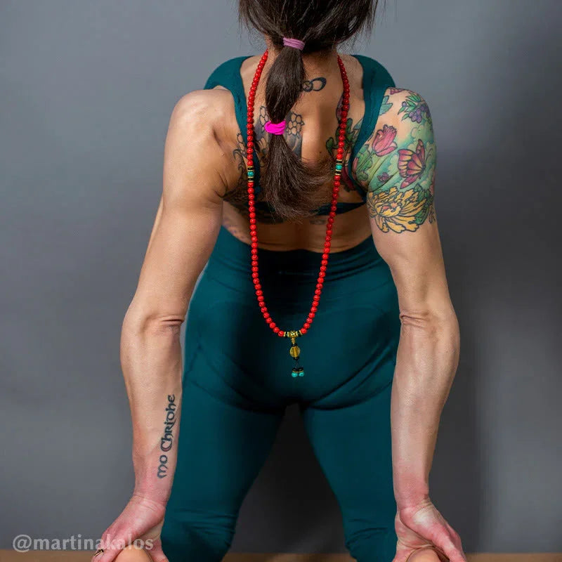 East Bless Tibetan Mala Red Turquoise Lucky Necklace Bracelet - EastBless