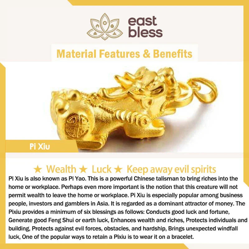 FengShui PiXiu Jade Protection Bracelet Sand-gold color-changing – green cyan jade beaded bracelet - EastBless