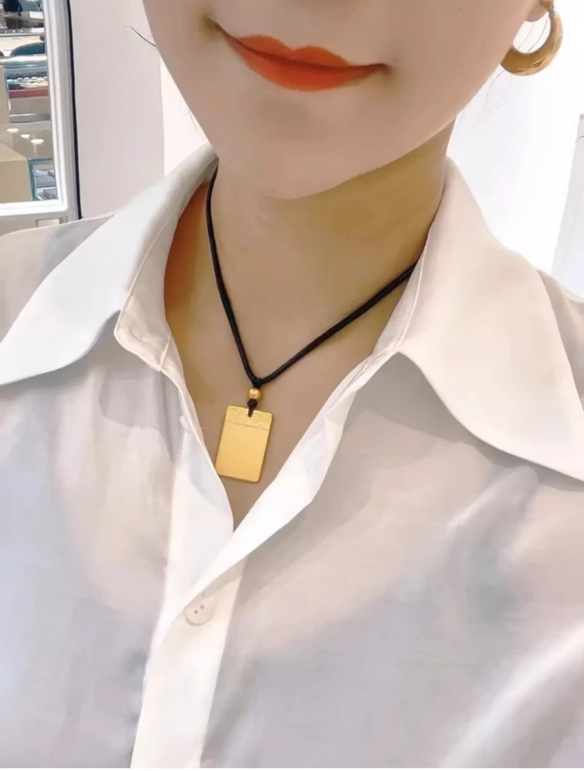 Gold-Wrapped Silver Auspicious Clouds Necklace—Banish Worries, Bless Well-being - EastBless