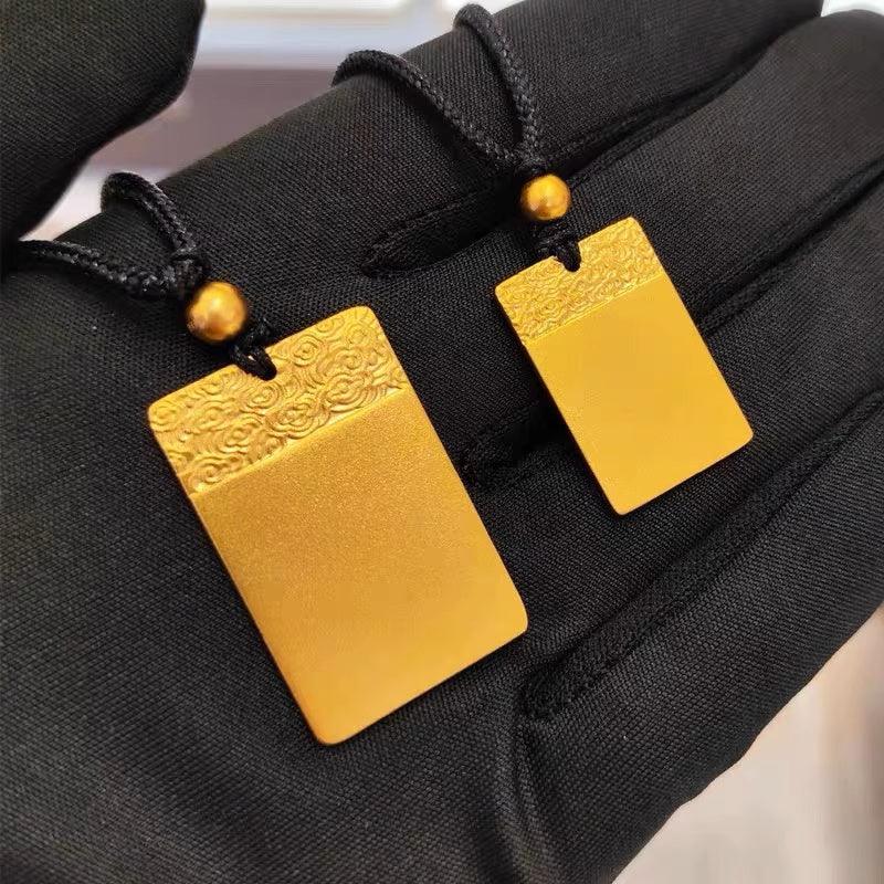 Gold-Wrapped Silver Auspicious Clouds Necklace—Banish Worries, Bless Well-being - EastBless