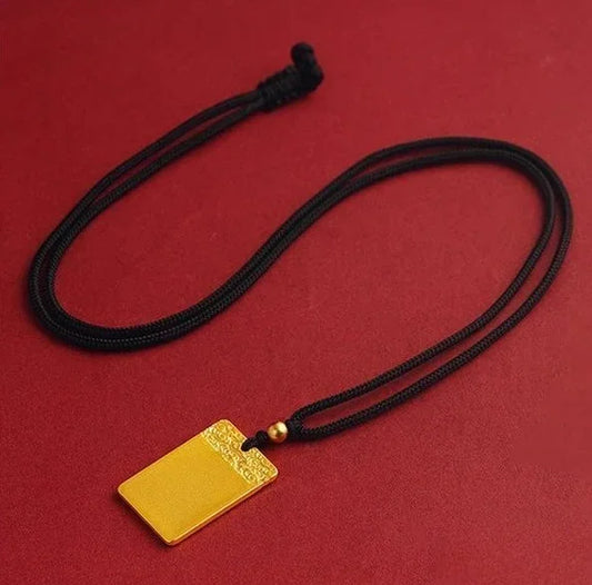 Gold-Wrapped Silver Auspicious Clouds Necklace—Banish Worries, Bless Well-being - EastBless