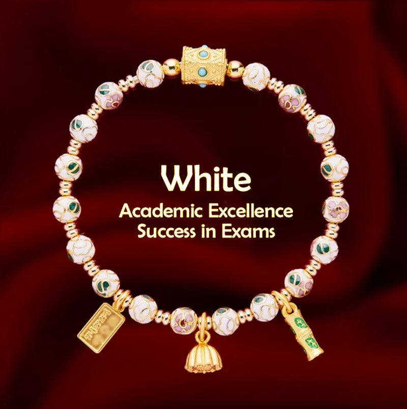 Tibetan Cloisonné Prayer Wheel Blessing Bracelet — Love, Wealth, Career, Health etc - EastBless